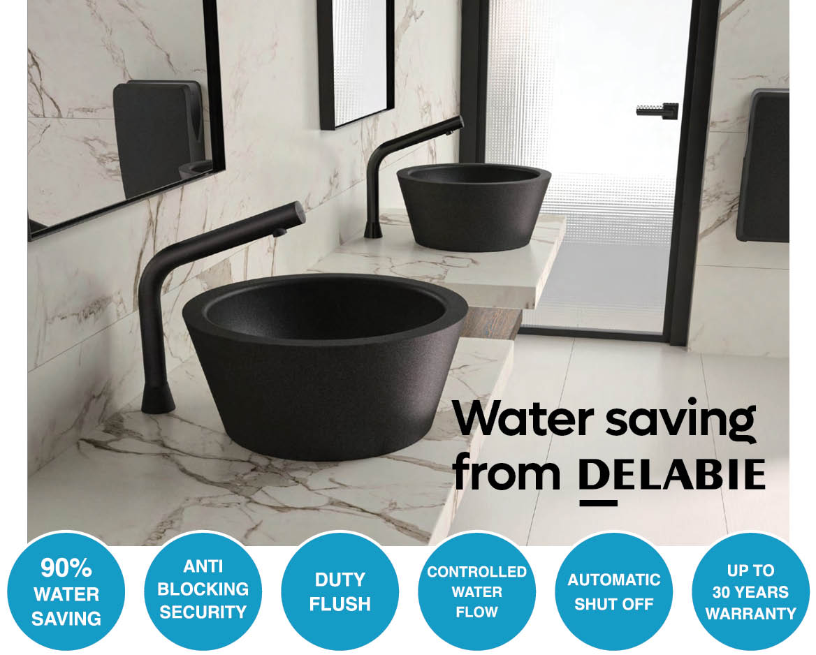 DELABIE’s clever tap and flush systems use flow regulators, timed shut-offs and touch-free sensors to cut water use by up to 90%.

Explore DELABIE’s water-saving range at Intelligent: intelligenthanddryers.com/collections/wa…

#WaterControl #Delabie #WashroomAccessories
