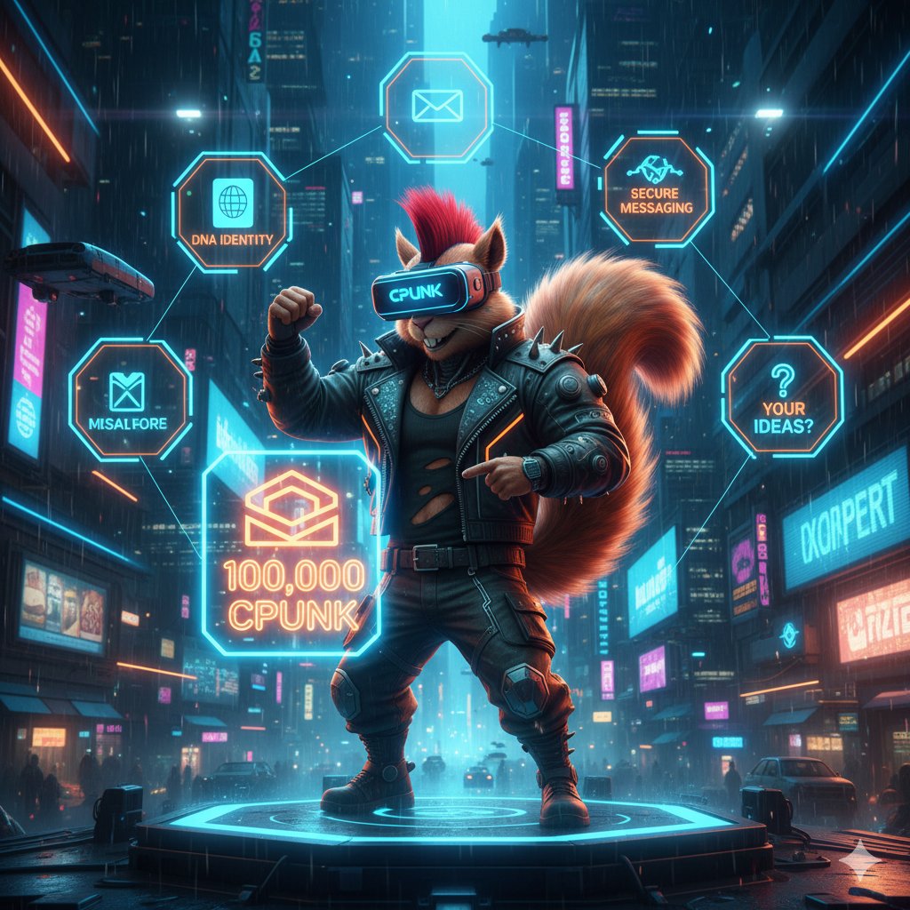 💡 CPUNK: Building Utilities, Powering Community! 💡
We're constantly developing powerful tools designed for you, our incredible community!

Here's what we are building so far:

🧬 DNA Identity: Your CPUNK passport and wallet alias. Create your unique identity and build your