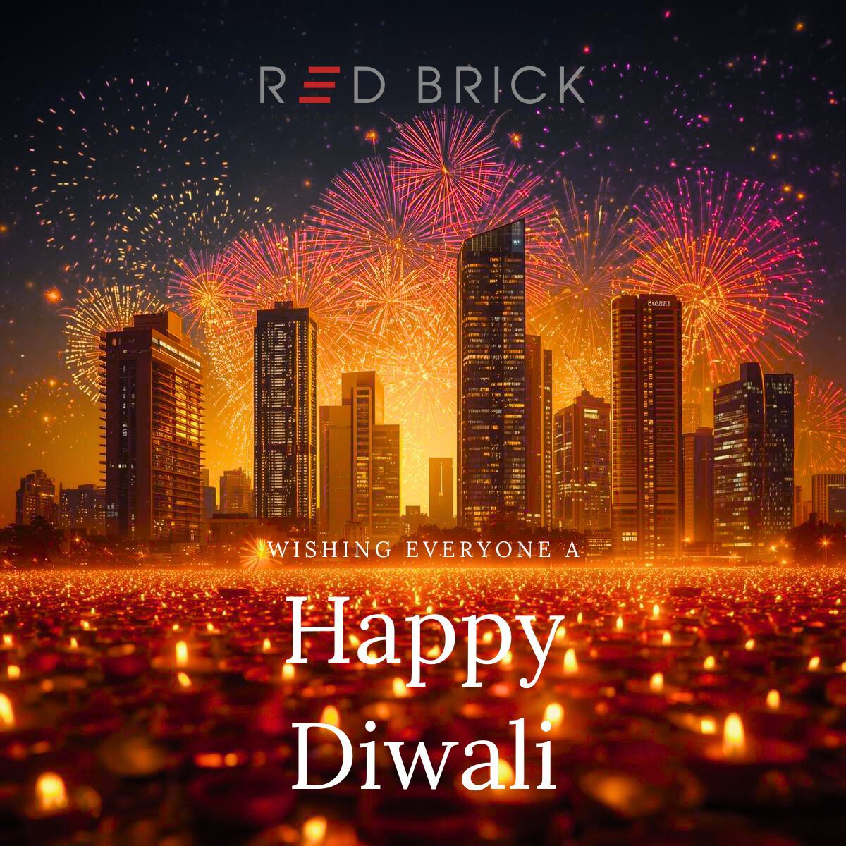 Wishing everyone a radiant and prosperous Diwali from all of us at Redbrick Offices.

#HappyDiwali #FestivalOfLights #RedbrickOffices #WorkspacesWithSoul #CoworkingSpaces #CommercialRealEstate #PanIndiaPresence  #DiwaliVibes #CorporateCulture #IndiaBusiness #DiwaliCelebrations