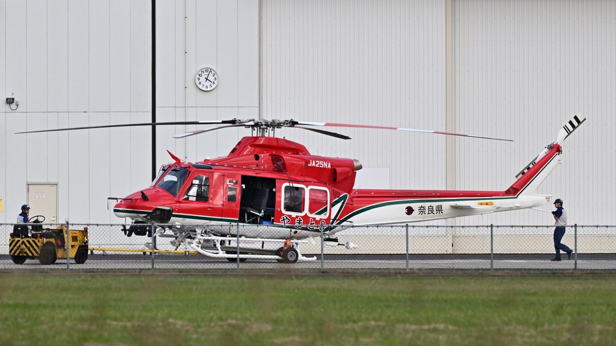 次期奈良県防災ヘリ SUBARU/BELL412EPX JA25NA「やまと3」が、エンジン