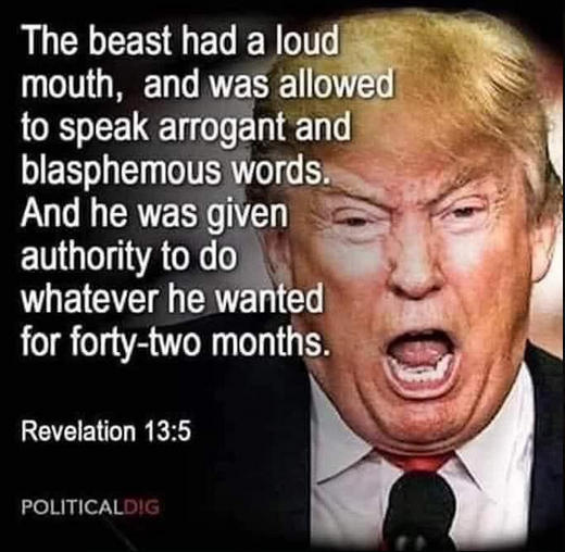 #Dan78 reminds us today (10/20/25) that #TheLittleHorn is literally #TheTrump (see youtu.be/1014PFSIq-U &amp; visit AntiChrist45.com) w/the loud (Rev 13:5) boastful (Dan 7:8) mouth so that we're 💯% sure #TrumpIsTheAntiChrist👹 enabled (Rev 13:12) by #ElonIsTheFalseProphet