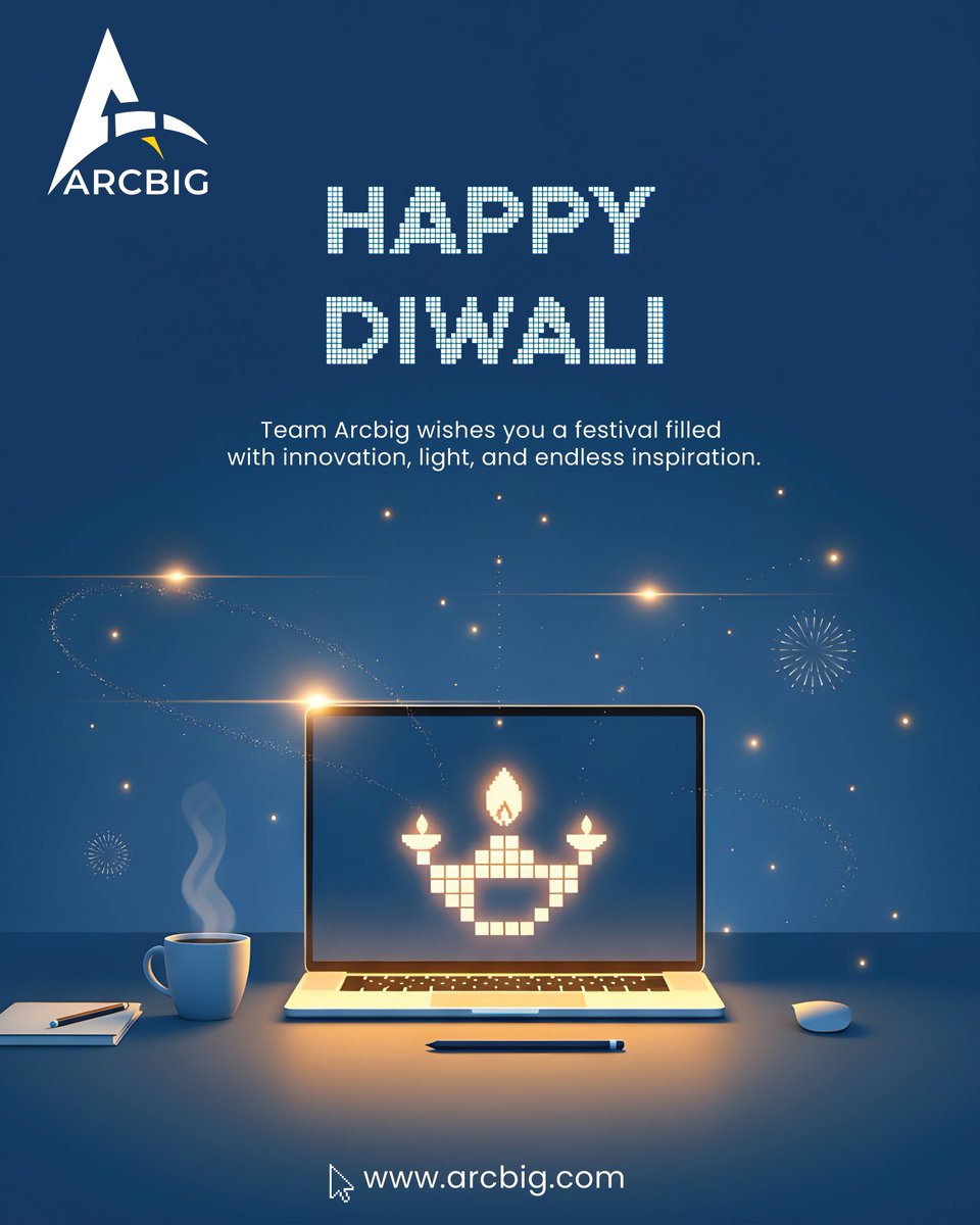 ArcbigSolutions's tweet image. May your ideas shine bright and your creativity glow like Diwali diyas.
Team Arcbig wishes you a sparkling and innovative Diwali!

#HappyDiwali #ArcbigSolutions #FestivalOfLights #DigitalCreativity #InnovationThatShines #DesignWithPurpose #CreativeAgency #DiwaliVibes