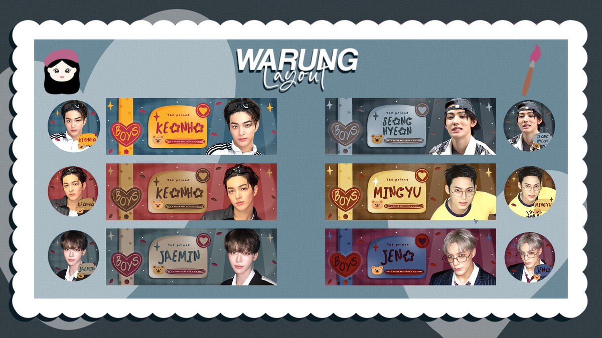 warunglayout's tweet image. — help RT thankyou ✨

Hai boys, aku ada layout ready stock boy group terbaru 🐻 bisa langsung kalian take sekarang juga 

Price : 14.000 🧸
Free replacement text📝

Keonho, jaemin, seonghyeon, mingyu, jeno

Ayo jemput 
~ Dm for order... 💬
#zonauang #zonaba