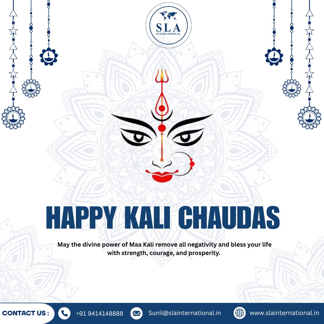 SLAinternationl's tweet photo. "On Kali Chaudas, let’s cleanse negativity and embrace protection, positivity, and peace."

#happykalichaudas #festival  #divineblessings #SpiritualGrowth  #festivalofindia #positiveenergies #traditionandculture #Peace #FestiveSeason  #auspicious #slainternational #India https://t.co/yUZtxjrbvB