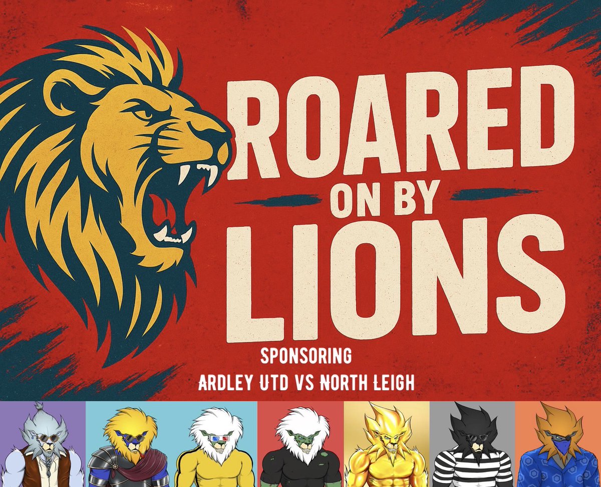 Competition time!!

For tomorrow’s sponsored fixture at <a href="/ardleyunitedfc/">Ardley United FC</a> vs <a href="/NorthLeigh_FC/">North Leigh FC</a> we are giving away 2 FRACTURED FATE NFTS to Loaded Lion, Dark Lion and Cyber Cub holders!

In order to win this awesome prize all you need to do is; 

👇👇👇👇👇👇👇