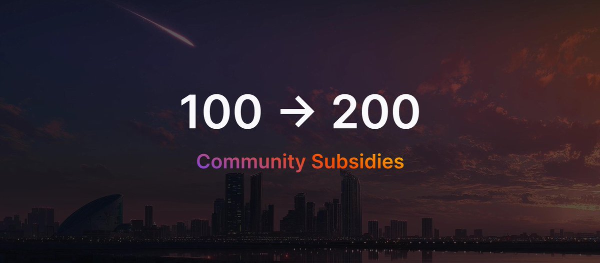 WE'RE FLYING 200 PEOPLE TO MET DHABI.

Due to overwhelming demand, we're doubling the subsidies (100 to 200) for the LP Army to attend Met Dhabi with us.

Let's enjoy the incredible LGE week ahead of us, then full force on Met Dhabi shortly after.

More approvals to come soon.