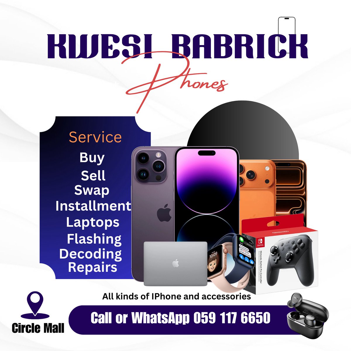 Active Now ✅

📍Loc. Circle Mall  ☎️ 0591176650