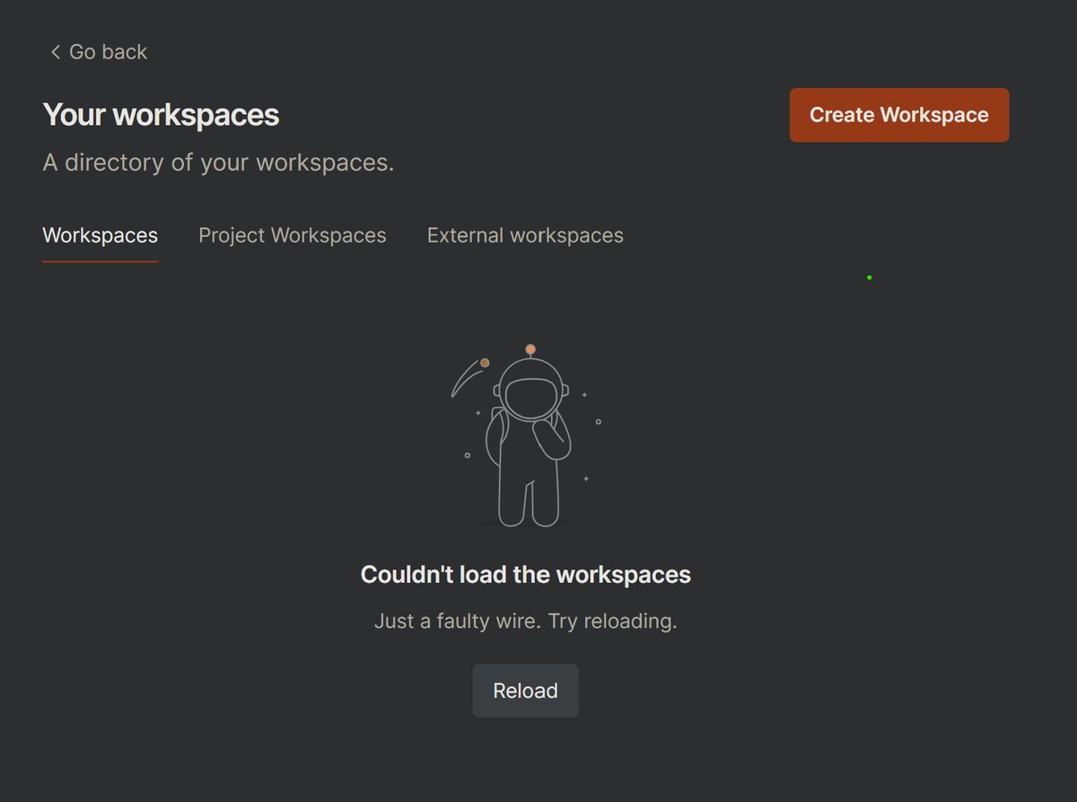 bp_ninja's tweet photo. @getpostman Am I the only one having issues right now? https://t.co/s6vmUBP88c
