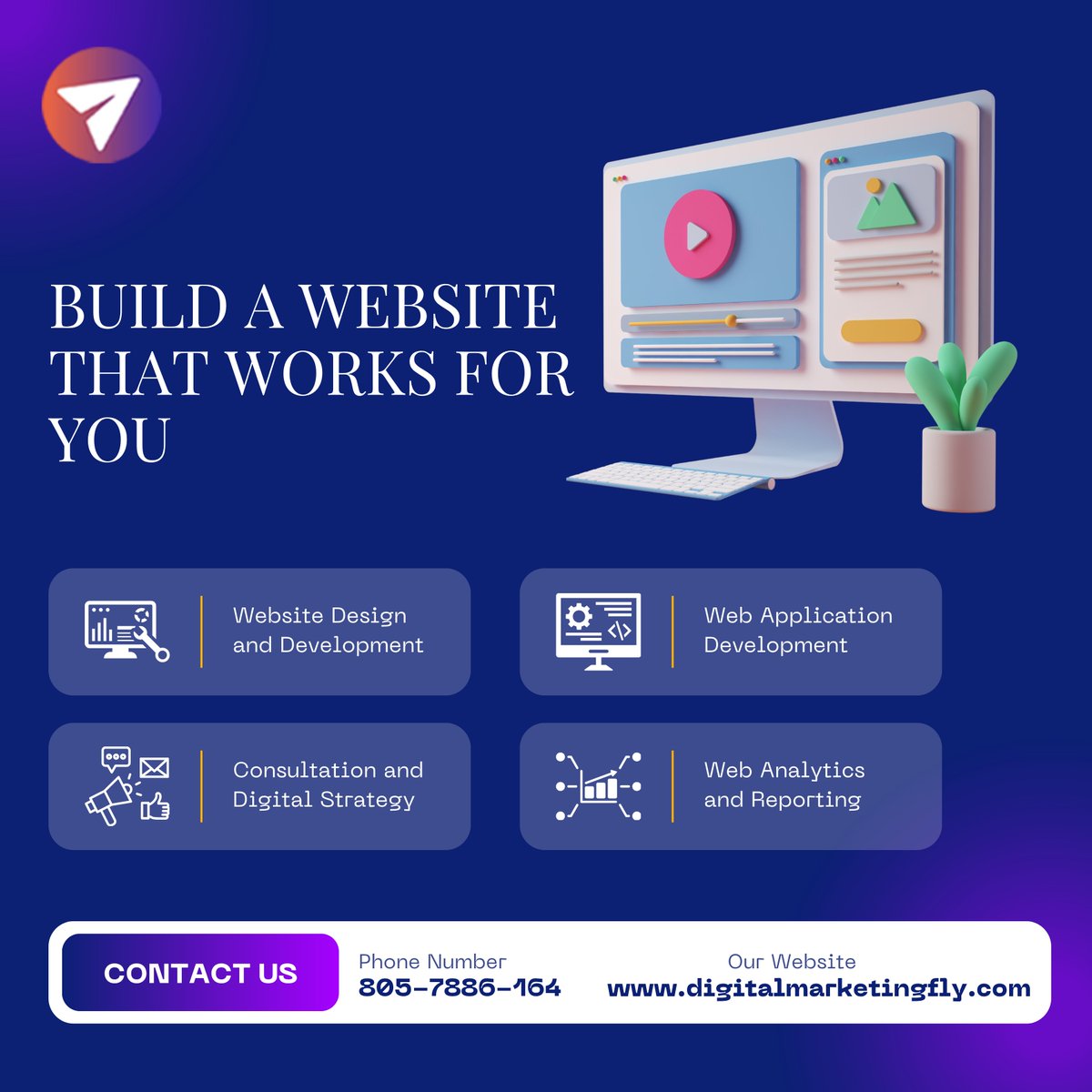 Digital_MFly's tweet photo. Your website is your first impression — make it unforgettable. At DMF, we build websites that don’t just look good, they perform. 
Visit: https://t.co/5il5M10i1s
Contact us: +91 8057886164 

#DigitalMarketingFly #WebsiteDesign #WebDevelopment #WebsiteLaunch #BusinessWebsite https://t.co/JDy1yLcU1f