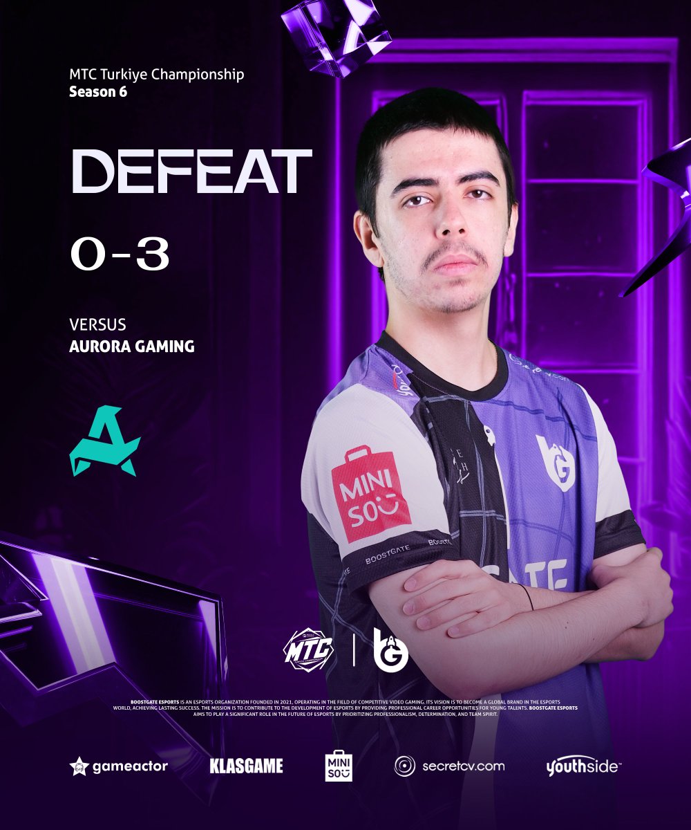 boostgateesport's tweet photo. Zafer, yenilgi, ama daima mücadele! 💜
#BoostGate #MTC #RiseAgain https://t.co/YYG3VPyp7r