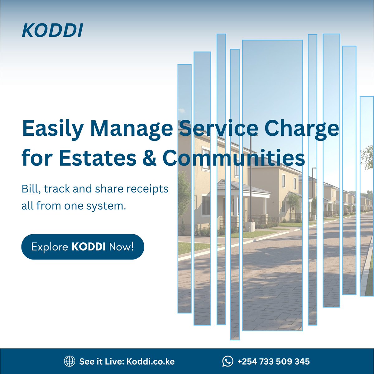 getkoddi's tweet photo. Service charge collection doesn’t need to be manual.
Koddi helps estate managers send bills, collect payments and update everyone in one place.
 No confusion. No follow-ups.

📍 Try it now → https://t.co/CVxyBjiiO6 

#PropertyManagementBilaStress #RealEstateKenya #RentalsKenya https://t.co/tTyAJ8wTwn