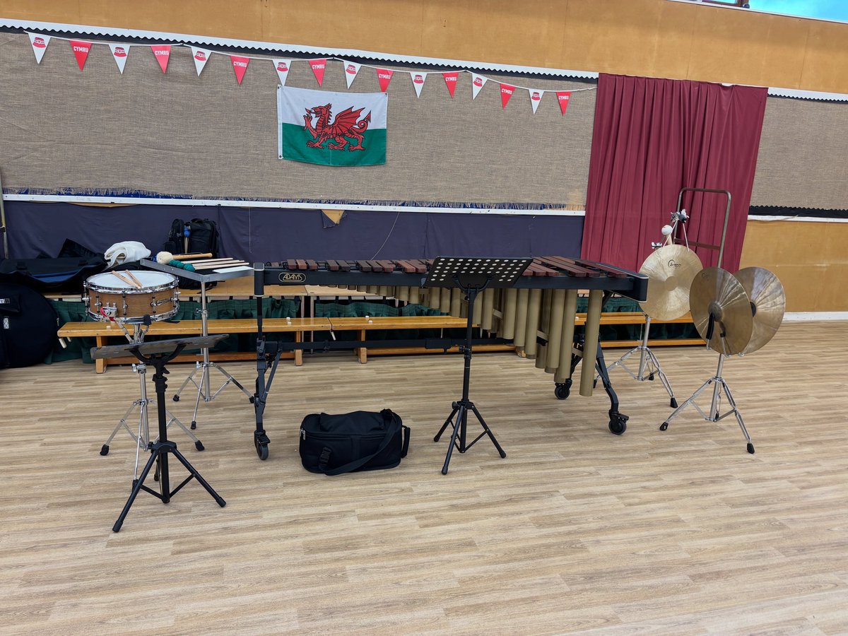 Looking forward to Introducing the Percussion family to Ysgol Y Bannau this morning then Llanfaes Primary this afternoon. Thanks to the National Plan for Music in Powys team for asking Stick 2 to perform as part of the “Live Experiences”. 🥁🥁