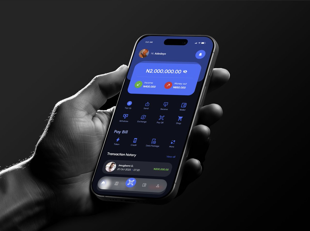 fadideas's tweet image. Day 1 Fintech Home Screen

Kicking off my #7DaysUIDesignChallenge with a clean, modern fintech home screen.

Focused on clarity, balance, and easy navigation, letting users see what matters first 👀

Simple. Functional. Beautiful.
#UIDesign #Fintech #ProductDesign #UIUXDesign