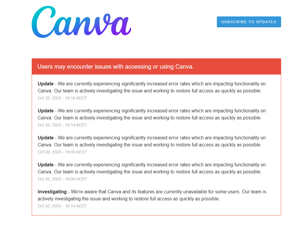 MrGreenity's tweet image. 🚨ATTENTION🚨
A variety of web pages just broke down all at once.
If you are experiencing stuff like me (not having access to Canva and Acrobat/Adobe) it's not your fault but provider issues.
This includes to my knowledge:
Adobe
Canva
Robinhood
Coinbase
Venmo
Crunchy Roll…