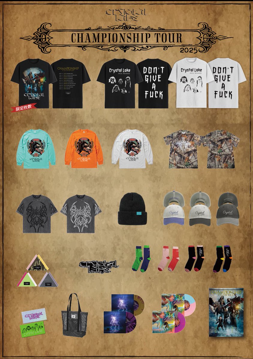 【本日大阪！】

2025.10.20(月)
at 大阪難波 Yogibo META VALLEY

CHAMPIONSHIP TOUR 2025 Day8
with Fear, and Loathing in Las Vegas
<a href="/Falilv/">Falilv</a> 

OPEN18:30 / START19:30
先行物販 17:00-18:00

🎫 当日券は下記リンクより！
eplus.jp/crystallake/