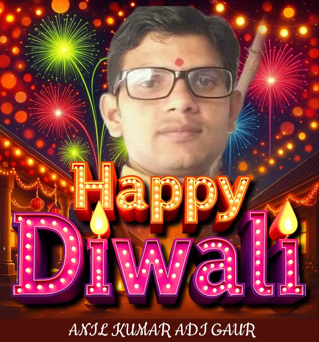 AdigaurAnil's tweet photo. आपको अच्छे स्वास्थ्य, धन और समृद्धि की शुभकामनाओं के साथ, दीपावली की हार्दिक शुभकामनाएं।
अनिल कुमार आदि गौड़
वरिष्ठ अध्यापक
बल्लभगढ़
🙏🌹जय श्री राम 🌹🙏 https://t.co/UR00JbL7B5