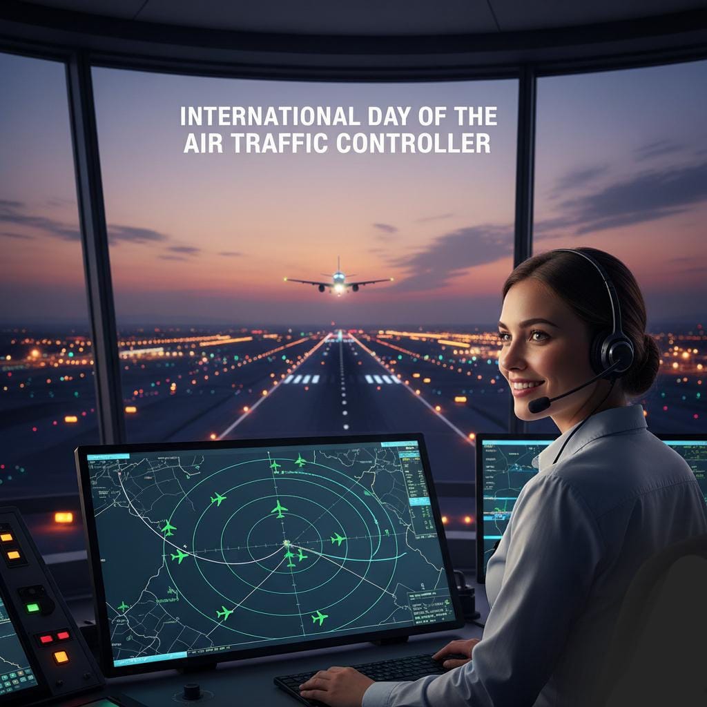 Hava seyrüseferinin güvenli, düzenli ve etkin şekilde yürütülmesi için birlikte görev yapmaktan gurur duyduğumuz; hava trafiğinin yönetiminde kritik rol üstlenen, görevlerini 7/24 özveri ile yerine getiren tüm hava trafik kontrolörlerimizin 20 Ekim Dünya Hava Trafik Kontrolörleri