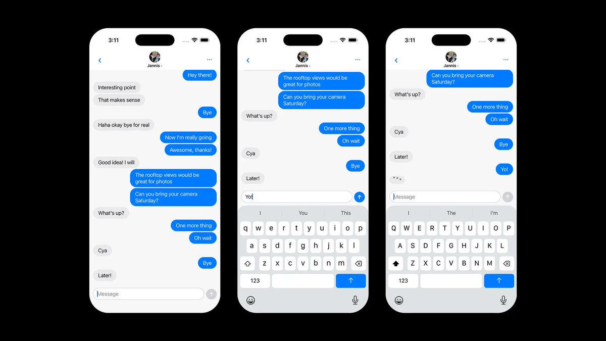 jqueryscript's tweet image. React Native iMessage clone with Expo SDK 54 and New Architecture. Features Fabric components, TypeScript, dark/light themes, and TanStack Query.
👉 reactscript.com/imessage-clone…
Perfect reference for building chat interfaces.
#ReactNative #Expo #TypeScript