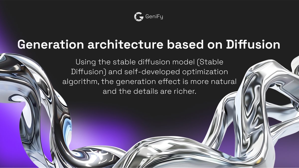 Meet the next-gen creation engine of #Genify — built &amp; tuned with our own optimization stack. 🚀

Our generation setup = Stable Diffusion + in-house optimization. Result: lifelike outputs with finer details, every time. ✨ 

Quality in, brilliance out. Our architecture push