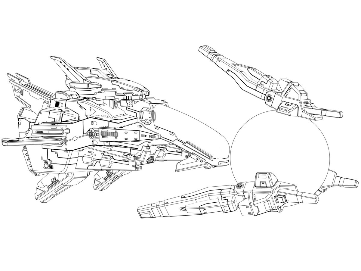 MODELSQUAD_ngo's tweet image. R-9AD3 キングスマインドの1/72ガレージキット用データ完成しました(原型:TENJI)。原型師のアレンジにより、戦艦のような迫力ある造形に仕上がっております。
#RTypeFinal2
#RTypeTactics