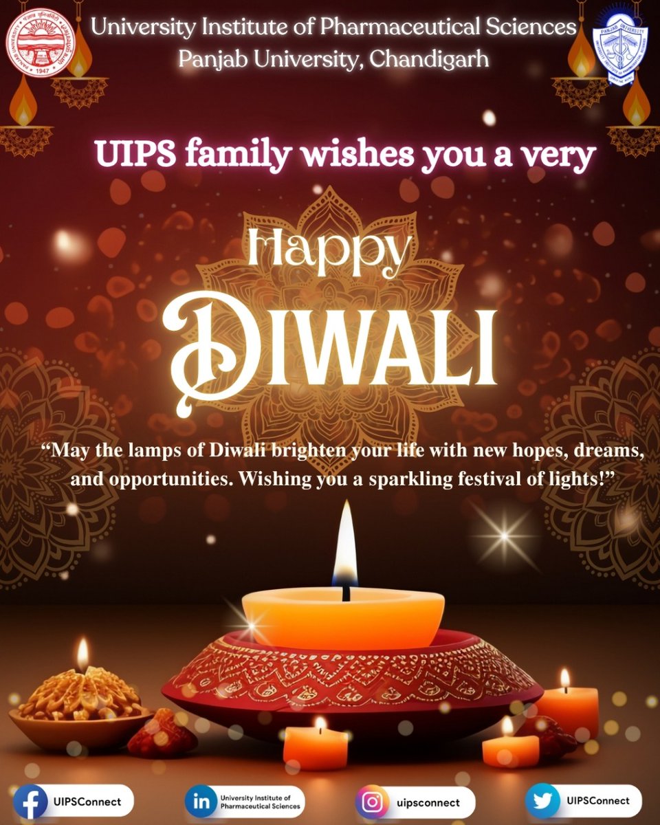 UIPSconnect's tweet image. #Uips #panjabuniversity #happydiwali #wishes