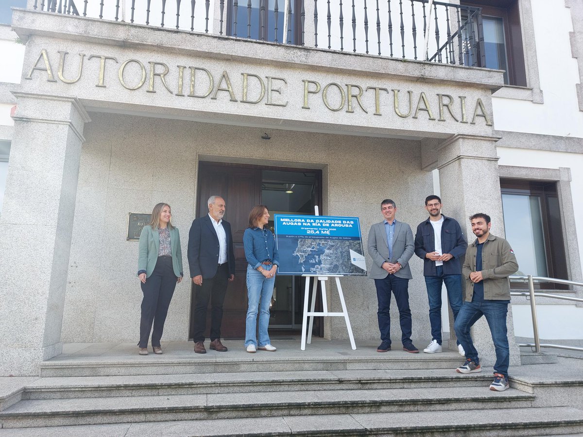 La Xunta destinará el próximo año 25,4 M€ a actuaciones que mejorarán la calidad de las aguas en la ría de Arousa. La conselleira de Medio Ambiente visitó la Autoridad Portuaria y se reunió con sus responsables para dar a conocer las inversiones previstas xunta.gal/notas-de-prens…