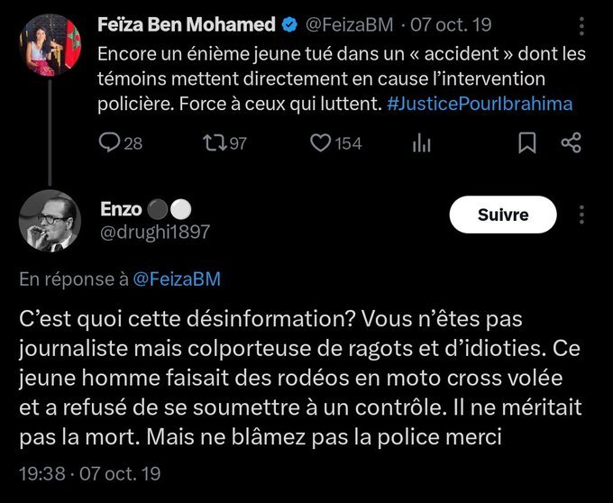 <a href="/FeizaBM/">Feïza Ben Mohamed</a> Ba alors ? On est plus Nahel ?