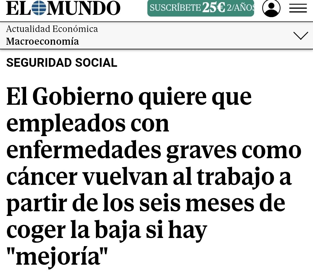 Tened claro que este gobierno aprueba antes lo de volver a trabajar con un cáncer que lo de ampliar los permisos por fallecimiento.