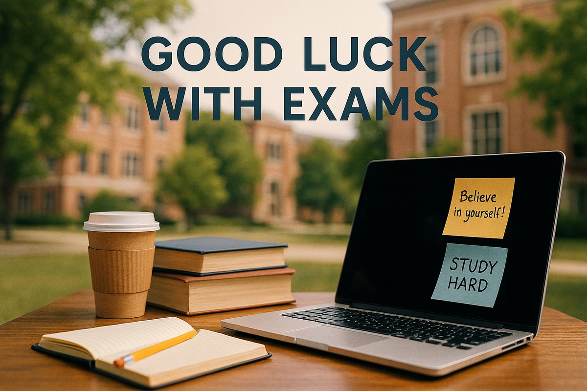 📚 Wishing all our students the very best with the second semester examinations. Remember to take care of your well-being, study hard and trust in your preparation ✨