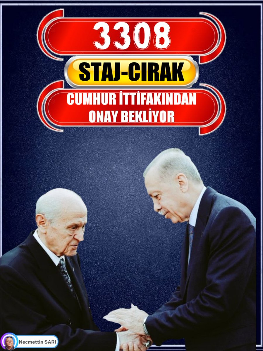 Uygulanabilirliği %💯 olan @Onuronal  çözüm raporu ile hem mağduriyet sonlanacak;
 Hemde SGK kasasina heryıl artarak 190 milyar gelir kazandıracak !
Sayın
<a href="/RTErdogan/">Recep Tayyip Erdoğan</a> 
<a href="/dbdevletbahceli/">Devlet Bahçeli</a> 
<a href="/_cevdetyilmaz/">Cevdet Yılmaz</a> 
<a href="/isikhanvedat/">Prof. Dr. Vedat Işıkhan</a> 
Bizim Yolumuz Kutludur
#StajyerÇırağaTamSgkHaktır