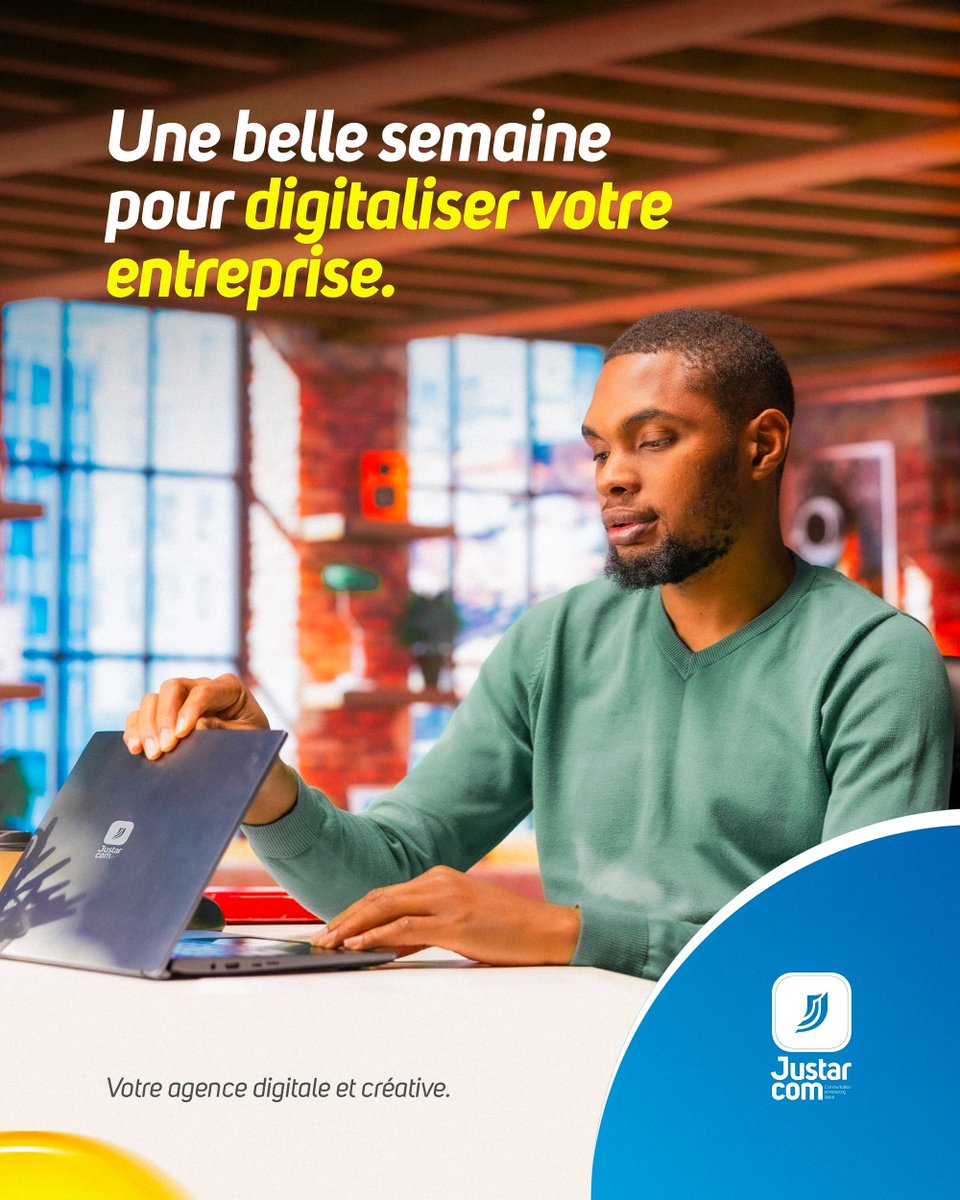justarcom's tweet photo. Votre transformation digitale commence ici et maintenant. 🎯🪄

Justarcom, votre agence digitale et créative 

#JustarCom #AgenceDeCommunication #lomé https://t.co/a6OBcyoBpu