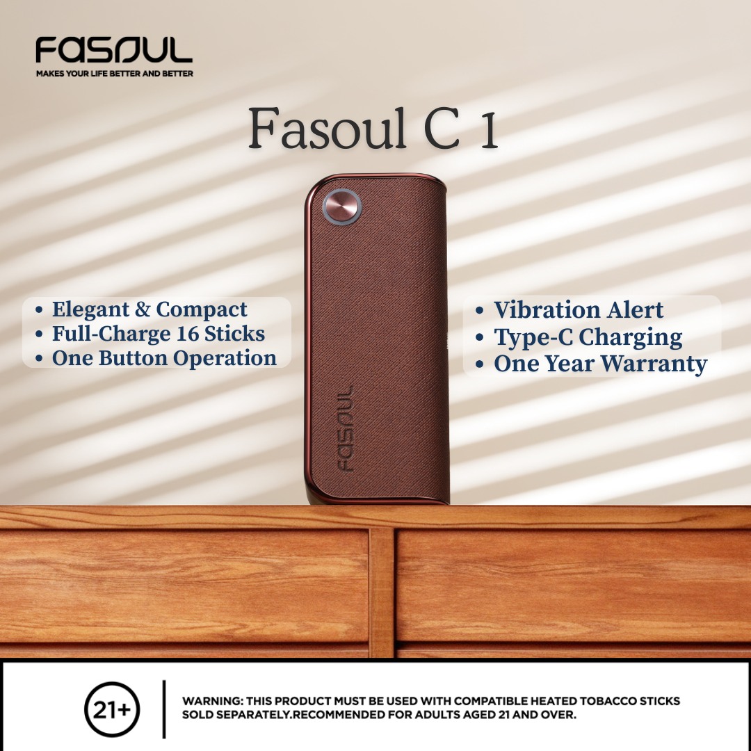 FASOUL_GLOBAL's tweet image. Elegant &amp;amp; compact, powerful inside.
Fasoul C1 offers up to 16 sticks per charge, one-button control, vibration alerts, and Type-C fast charging.💼

#FasoulC1 #CompactDesign #FastCharge