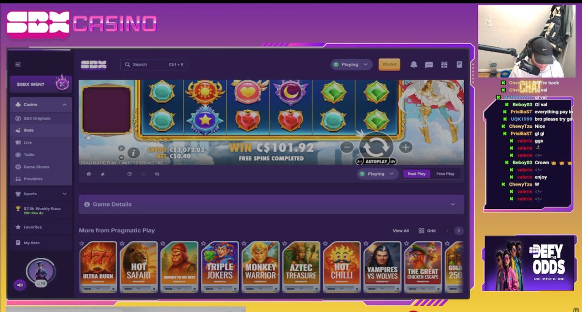 UseCodeNSB's tweet image. I ran $400 up to $3,000 on @betsbx yesterday morning.
Clips dropping soon…
Don’t forget to use code “NSB” on SBX for an exclusive bonus and some extra luck 🍀
