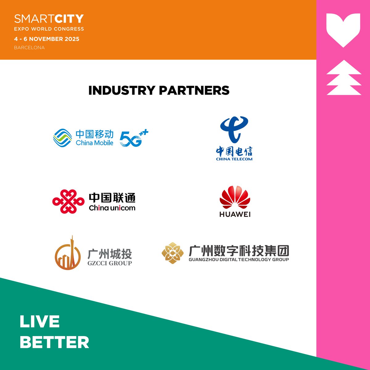 SmartCityexpo's tweet image. 🌠 Excited to welcome a first-class lineup of #SCEWC25 Industry Partners from China!
These leading companies are driving innovation across telecommunications, smart cities, urban infrastructure, and digital technologies.
View them here: loom.ly/uv0VXAc