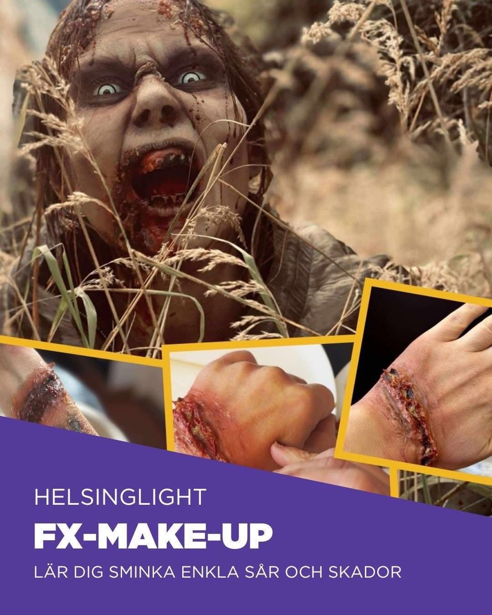 helsinglight's tweet photo. Can’t wait for Comic Con Stockholm (Oct 31–Nov 2)! 🎃

Join us at Heroes Academy for beginner-friendly FX makeup workshops with Petra Shara Stoor!

https://t.co/canbcNlR2O

#ComicCon #ComicConStockholm #helsinglight #Halloween https://t.co/TXHV0KHGyA
