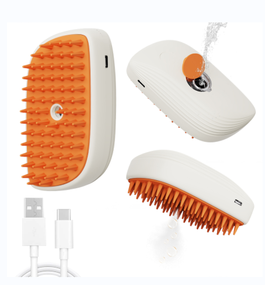 chaley2085's tweet photo. portable steam pet hair grooming brush, water spray pet massage brush, type C USB charge, long work time.

#petgroomingbrush #steambrush #waterspraybrush #doggroomingbrush #catgroomingbrush #pethaircare #portablesteambrush https://t.co/D7QMDctp6k