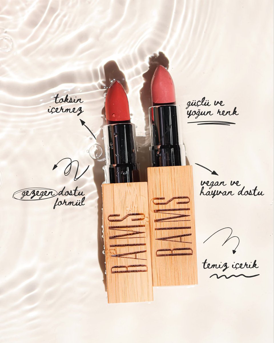 Vegan #Ruj

Baims, 🇩🇪Almanya'dan!

Bambu kutucuk içinde, yeniden doldurulabilir tasarım

Hayvanlar üzerinden test edilmemiştir, cruelty-free

veganmakyaj.com/dudak/

#lipstick #kozmetik #makyaj #cosmetics #veganmakeup