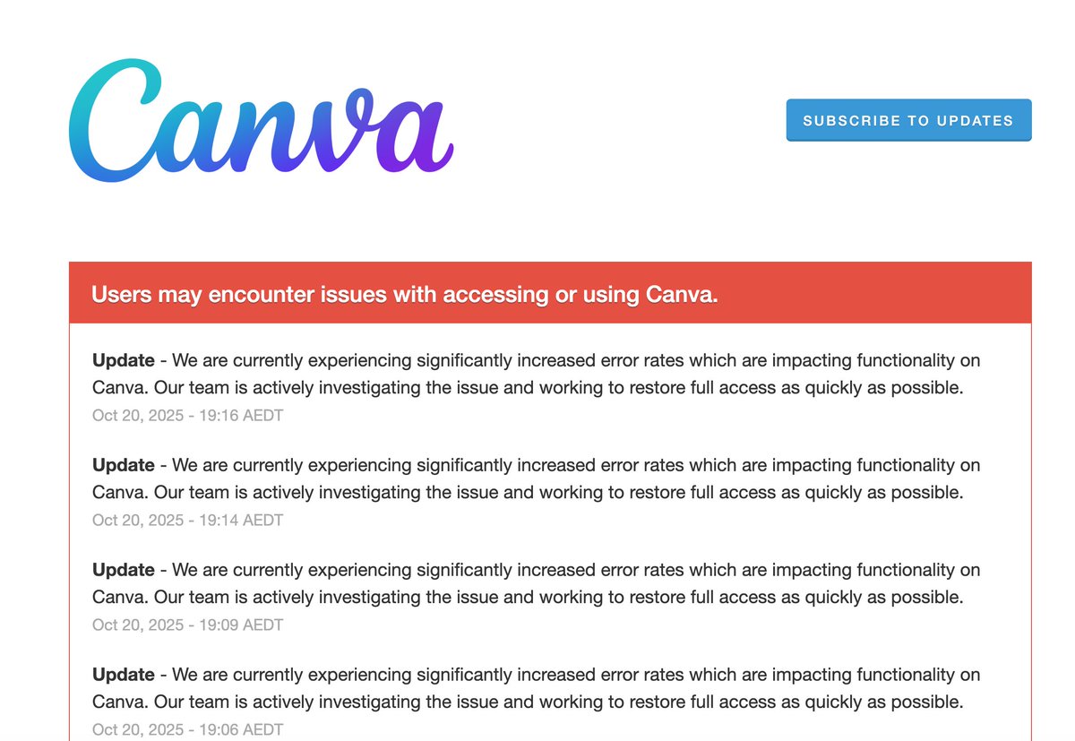 efipm's tweet image. #Substack and #Canva, are down! Are there other ones experiencing problems?