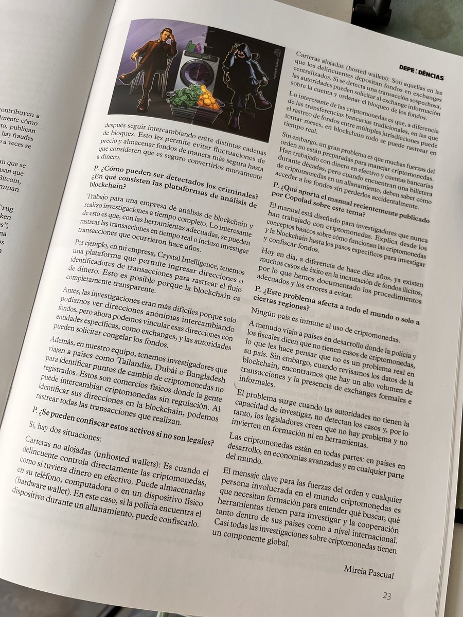 Colaboro con Dependências de Portugal con esta entrevista sobre criptomonedas y narcotráfico