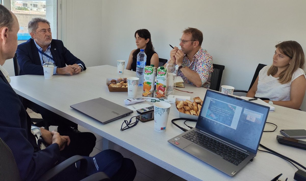 cmmicyprus's tweet image. 📣 We were honoured to host a couple of weeks ago Commander Nicolas Fredon, French Defence Attaché to Cyprus, at our Voroklini Campus.
Our CEO, Mr. Zacharias Siokouros, alongside colleagues, presented CMMI’s mission, expertise, and capabilities in the fields of defence,…