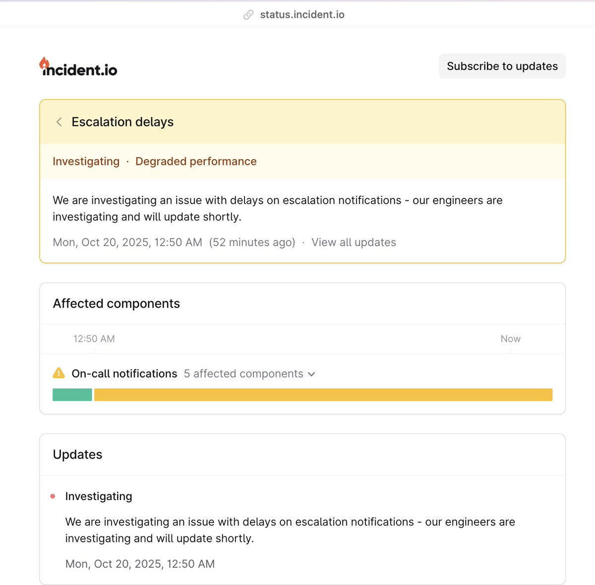 raunakdoesdev's tweet image. no way our paging system was down during the AWS outage 😭