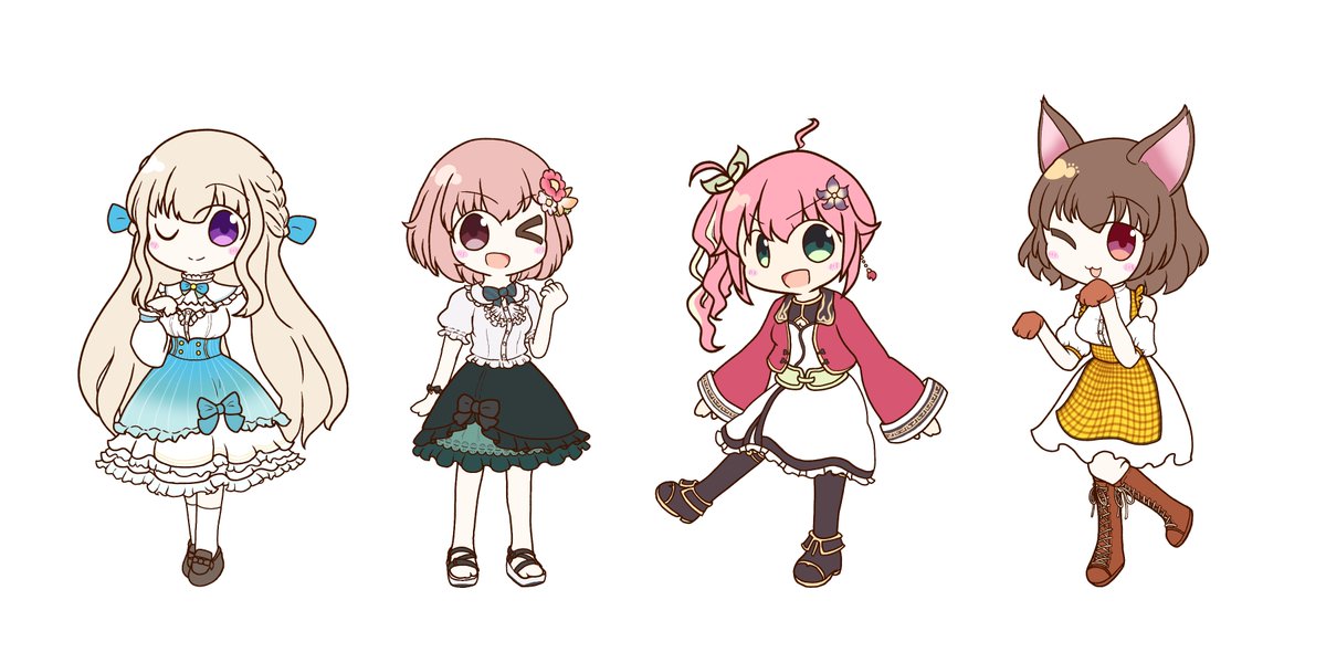 おすこんぶのお絵描き進捗です✏
ボイ専メンバーが4人揃いました✨改めて並べてみると中々に壮観ですね。そして残るはあと1人…。
あっ、グッズ案につきましてはDMやマシュマロ等でもゆる～く募集中です！ぜひ皆さんのご意見をお聞かせください📢