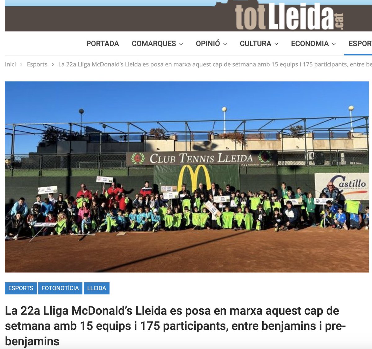 📢 L'inici de la Lliga McDonald's Lleida ha estat protagonista durant els darrers dies a La Mañana, Ua1 Lleida Ràdio i Tot Lleida 📰🎙️