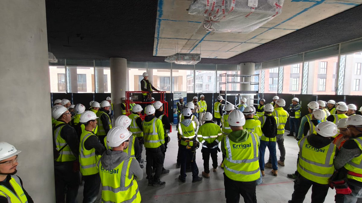 ErrigalGroup's tweet photo. CIF Safety Week 2025 🦺
Last week at Errigal, our teams across sites focused on Working at Height, Fire Safety, and MEWP Rescue - reinforcing our commitment to safety, teamwork, and accident prevention. ����
#CIFSafetyWeek #ErrigalGroup #SafetyFirst #ConstructionSafety #Errigal https://t.co/NZiJK1eP43