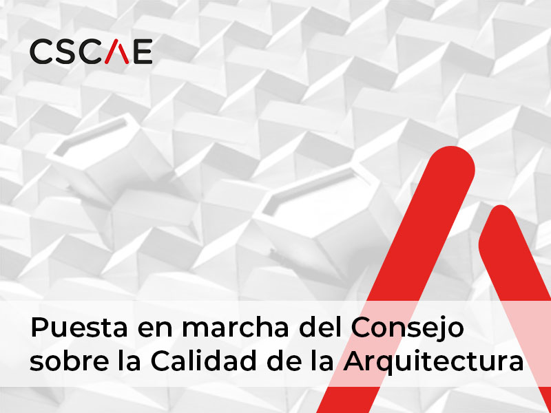 El CSCAE valora la puesta en marcha del Consejo sobre la Calidad de la Arquitectura.

Le corresponden funciones para la protección, fomento y difusión de la calidad arquitectónica y en materia de contratación para asesorar a los órganos que lo soliciten.

cscae.com/index.php/csca…