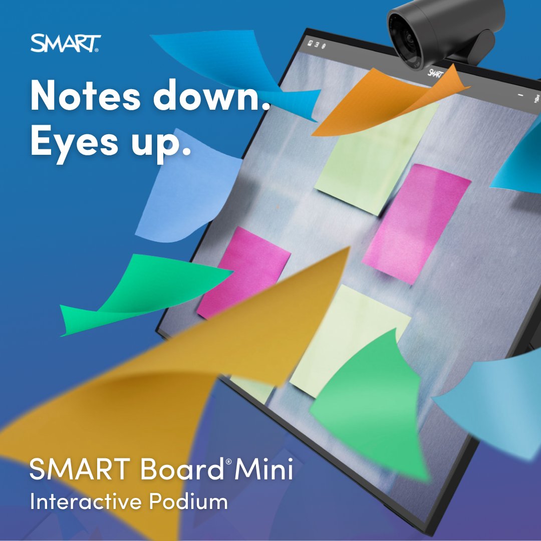 RapidTechToday's tweet image. 🟩🟪 Teach to the room &amp;amp; the world. The SMART Board Mini enables touch &amp;amp; digital ink on any display with just one cable. Plus, with 4K AI camera &amp;amp; 8 mics, hybrid meetings feel effortless.

🔗 Discover more: zurl.co/CQtEB

#SMARTBoardMini #CollaborationTech