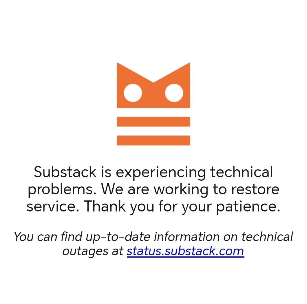 chowyonghan's tweet photo. What's going on with substack? https://t.co/3lXeQf9GK8