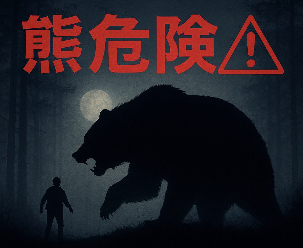 現在、水沢字八反町地内（NOSAI岩手）で熊1頭の閉じ込め事案が発生しています。付近の方はご注意ください⚠️