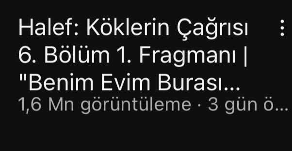 Fragman kapağından tut başlığına kadar değiştirmenizin sebebi nedir?kime ve neye inat yapılıyor?Bir şeyleri düzeltmek yerine neden daha da batırmaya çalışılıyor anlamıyorum ama bildiğim bir şey var o da bu şekilde kaçan izleyicinin asla geri dönmeyeceğidir.
#HalefKöklerinÇağrısı