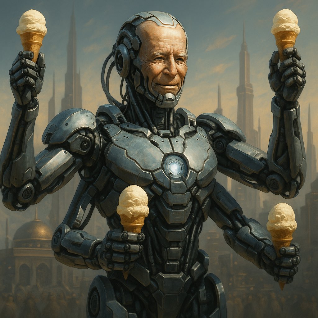 _FatSweatyDad's tweet photo. No Kings, only Mecha-Biden https://t.co/DbXNEt9yDj